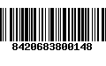 Código de Barras 8420683800148