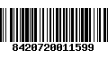 Código de Barras 8420720011599