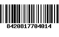 Código de Barras 8420817704014