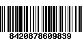 Código de Barras 8420878609839