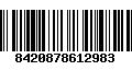 Código de Barras 8420878612983