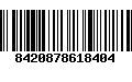 Código de Barras 8420878618404