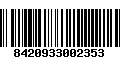 Código de Barras 8420933002353