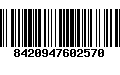 Código de Barras 8420947602570