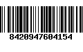 Código de Barras 8420947604154