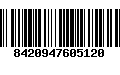 Código de Barras 8420947605120