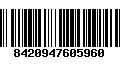 Código de Barras 8420947605960