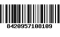 Código de Barras 8420957108109
