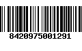 Código de Barras 8420975001291