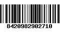 Código de Barras 8420982902710