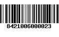 Código de Barras 8421006000023