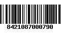 Código de Barras 8421087000790