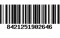 Código de Barras 8421251902646