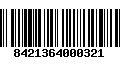 Código de Barras 8421364000321