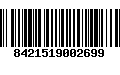 Código de Barras 8421519002699