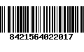 Código de Barras 8421564022017