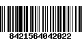 Código de Barras 8421564042022