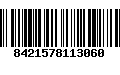 Código de Barras 8421578113060