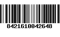 Código de Barras 8421610042648