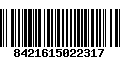 Código de Barras 8421615022317