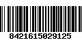 Código de Barras 8421615029125