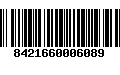 Código de Barras 8421660006089