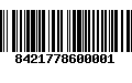 Código de Barras 8421778600001