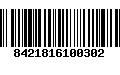 Código de Barras 8421816100302