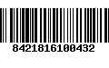 Código de Barras 8421816100432