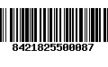 Código de Barras 8421825500087