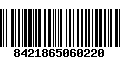 Código de Barras 8421865060220