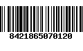 Código de Barras 8421865070120