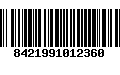 Código de Barras 8421991012360