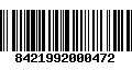 Código de Barras 8421992000472