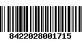 Código de Barras 8422028001715