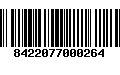 Código de Barras 8422077000264