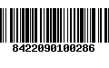 Código de Barras 8422090100286