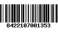 Código de Barras 8422107001353