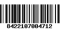 Código de Barras 8422107004712