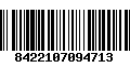 Código de Barras 8422107094713