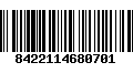 Código de Barras 8422114680701