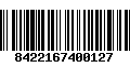 Código de Barras 8422167400127