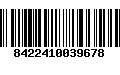 Código de Barras 8422410039678