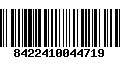 Código de Barras 8422410044719