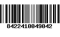 Código de Barras 8422410049042