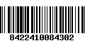 Código de Barras 8422410084302