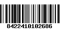 Código de Barras 8422410102686