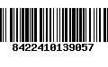 Código de Barras 8422410139057