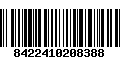 Código de Barras 8422410208388