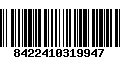 Código de Barras 8422410319947